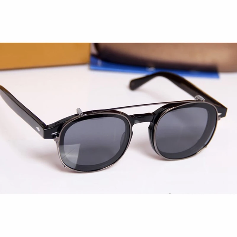 Johnny Depp Clip On Sunglasses Lemtosh Polarized Lens Man Sun Glasses Woman Luxury Brand Vintage Round UV400 Anti Reflection Box
Johnny Depp Clip On Sunglasses Lemtosh Polarized Lens Man Sun Glasses Woman Luxury Brand Vintage Round UV400 Anti Reflection Box