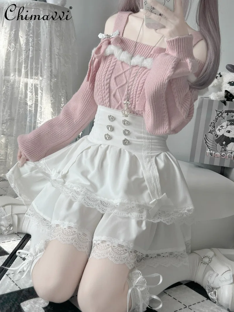 Japanese Sweet Girl Cute Bow Long Sleeve Sweater Autumn and Winter New Fashion Off-Shoulder Kawaii Pullover Lolita Knitted Top
Japanese Sweet Girl Cute Bow Long Sleeve Sweater Autumn and Winter New Fashion Off-Shoulder Kawaii Pullover Lolita Knitted Top