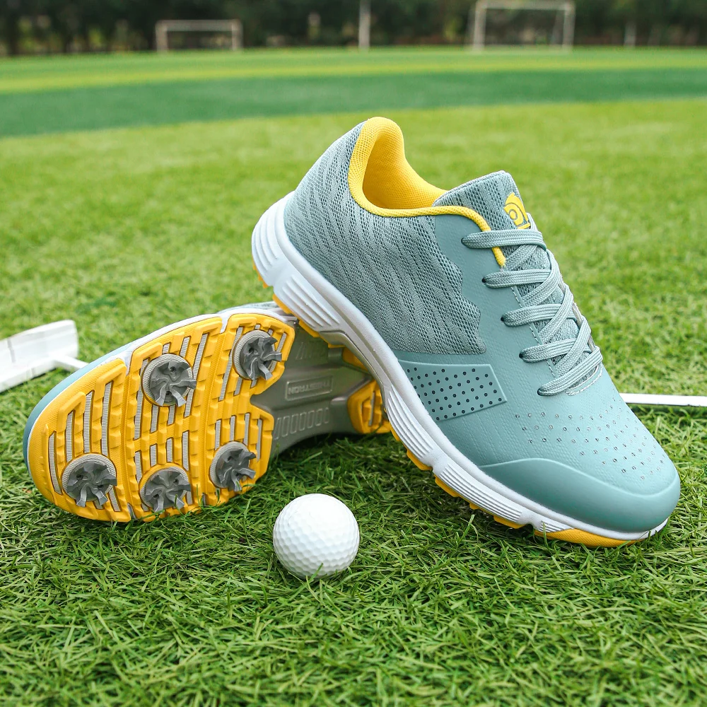 New Professional Spiked Men Golf Shoes Waterproof Microfiber Anti-collision Toe Outdoor Competition Sports Sneakers size 39-48
New Professional Spiked Men Golf Shoes Waterproof Microfiber Anti-collision Toe Outdoor Competition Sports Sneakers size 39-48