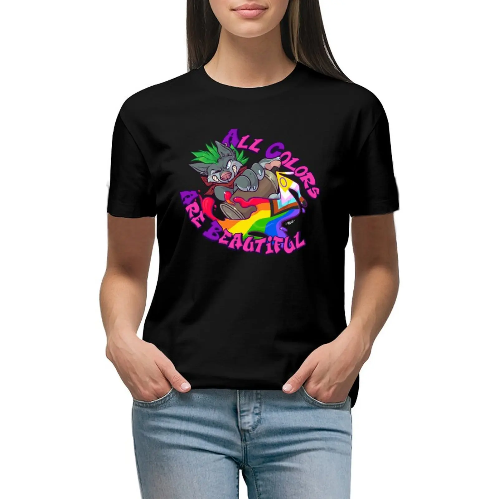 All Colors Are Beautiful - T-Shirt cute clothes Female clothing kawaii clothes vintage clothes rock and roll t shirts for Women
All Colors Are Beautiful - T-Shirt cute clothes Female clothing kawaii clothes vintage clothes rock and roll t shirts for Women