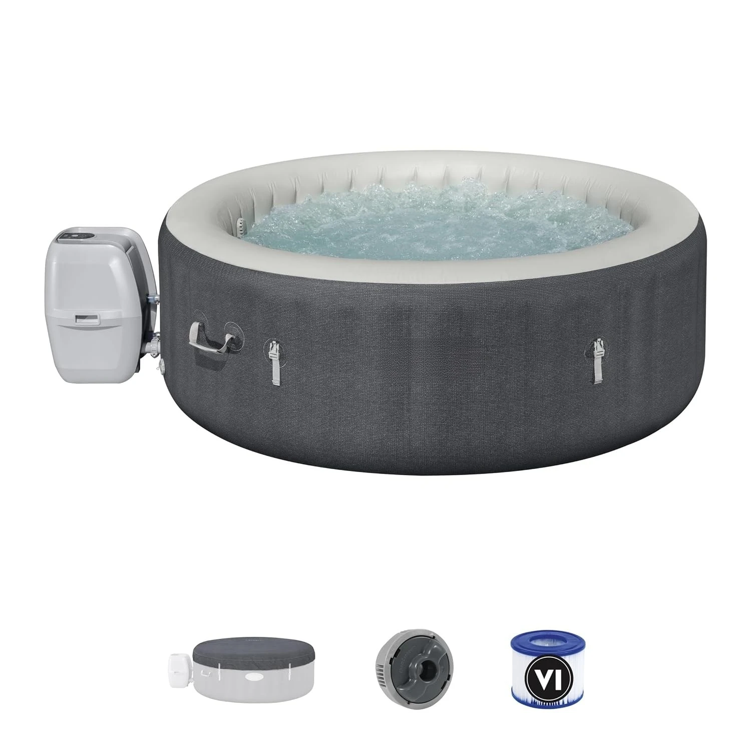 Springs Inflatable Hot Tub, 4-6 Adults, 140 AirJets, EnergySense Walls & Cover, Smart WiFi App & Spa, Customized
Springs Inflatable Hot Tub, 4-6 Adults, 140 AirJets, EnergySense Walls & Cover, Smart WiFi App & Spa, Customized