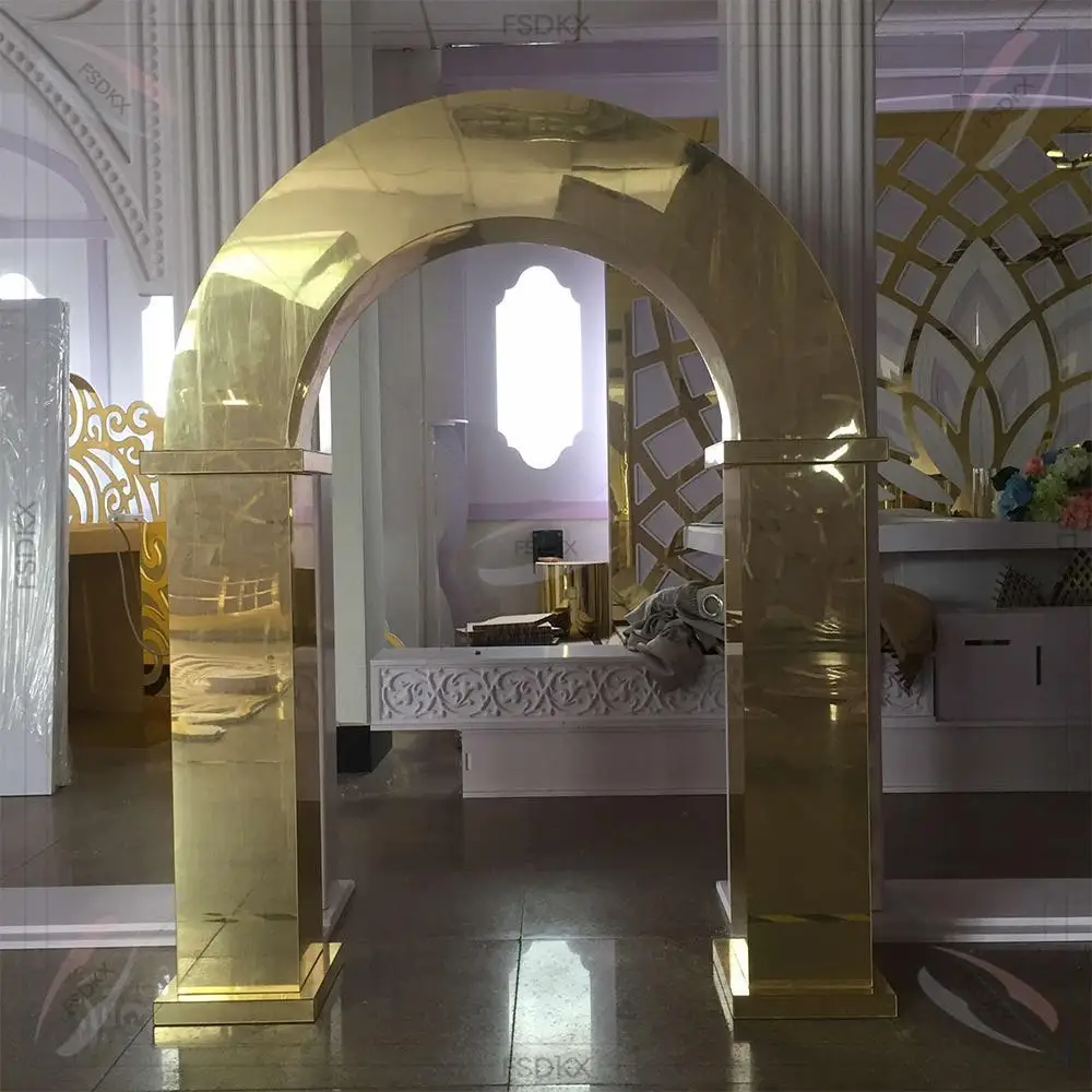Wholesale Mirror Gold Arylic Bridge Arch Wedding Flower Arrangements Stand Balloon Arch Backdrop Stand 
Wholesale Mirror Gold Arylic Bridge Arch Wedding Flower Arrangements Stand Balloon Arch Backdrop Stand