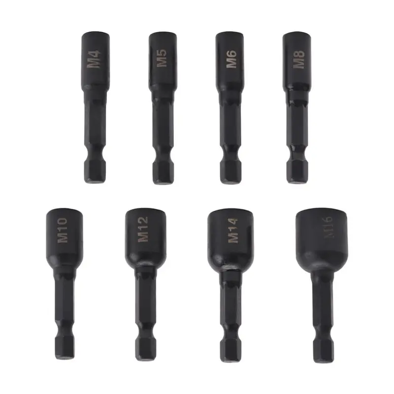 L68A 8Pcs Tap Die Socket Adapter 1/4 Inch Hex Shank Machine Screw Metric Plug Threading Tool For Electric Drill -M16
L68A 8Pcs Tap Die Socket Adapter 1/4 Inch Hex Shank Machine Screw Metric Plug Threading Tool For Electric Drill -M16