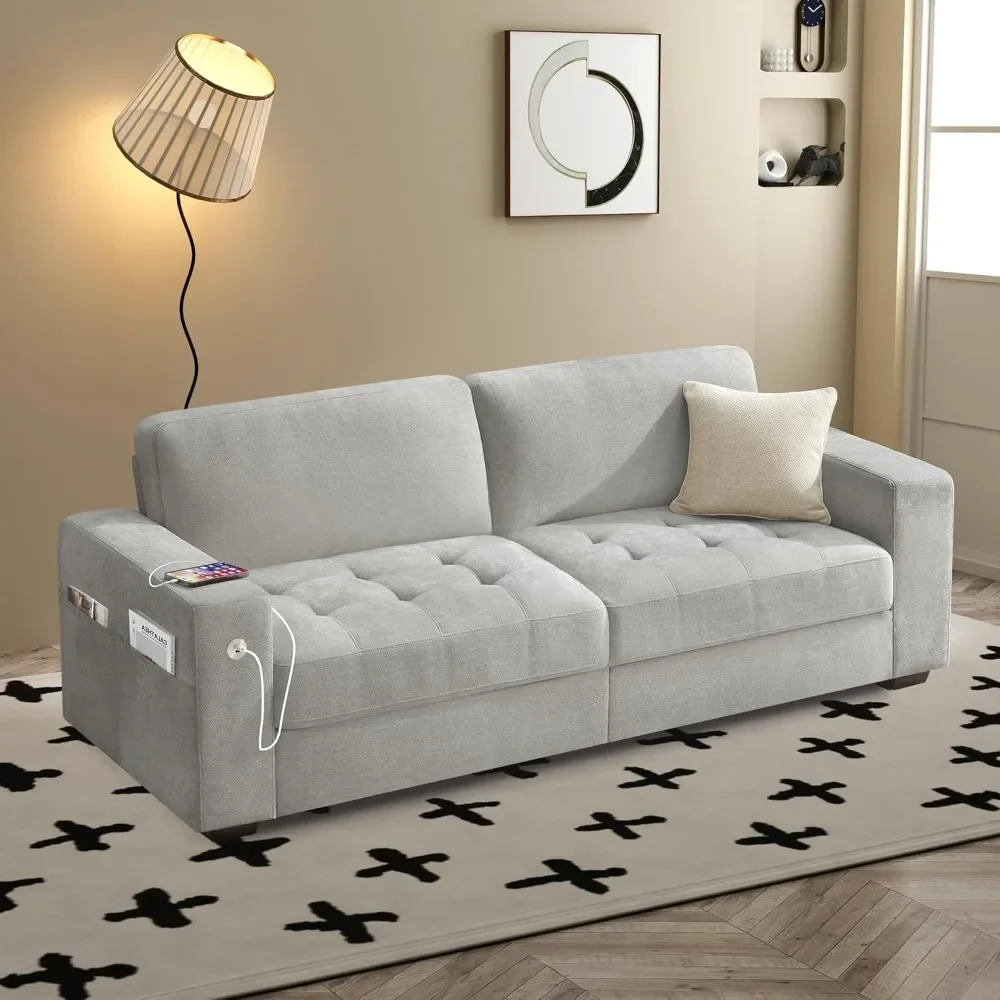 70" Love Seat Sofa Couch for Small Living Room Apartment, Deep Seat & Wide Armrest Chenille Couch with USB/Type-C Charging
70" Love Seat Sofa Couch for Small Living Room Apartment, Deep Seat & Wide Armrest Chenille Couch with USB/Type-C Charging