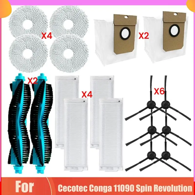 A23P Замена для Cecotec Conga 11090 Spin Revolution, валик для пылесоса, боковая щетка, фильтр Hepa, швабра, тканевые мешки для пыли
A23P Замена для Cecotec Conga 11090 Spin Revolution, валик для пылесоса, боковая щетка, фильтр Hepa, швабра, тканевые мешки для пыли