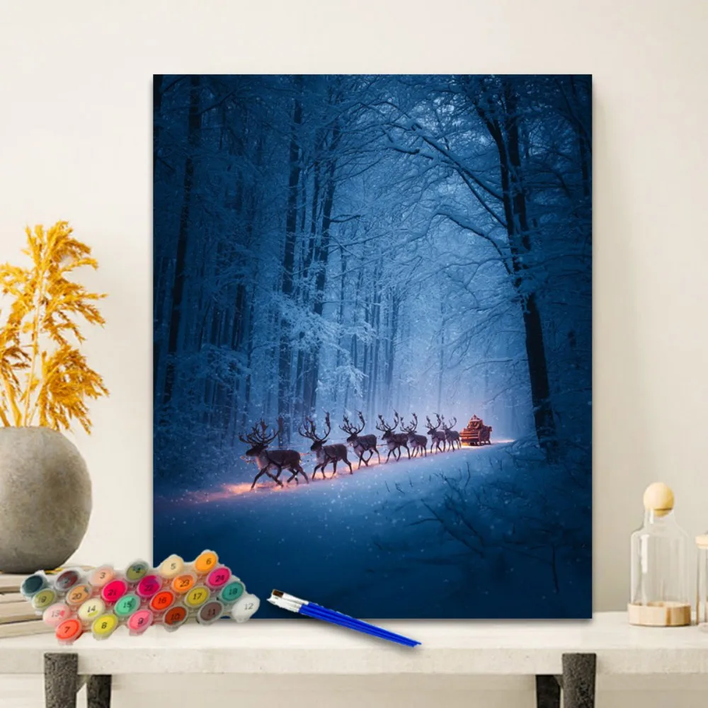 Painting By Numbers Santa Claus's sleigh Anniversary gift on Digital Painting Canvas Acrylic Paint Image Digital Coloring
Painting By Numbers Santa Claus's sleigh Anniversary gift on Digital Painting Canvas Acrylic Paint Image Digital Coloring
