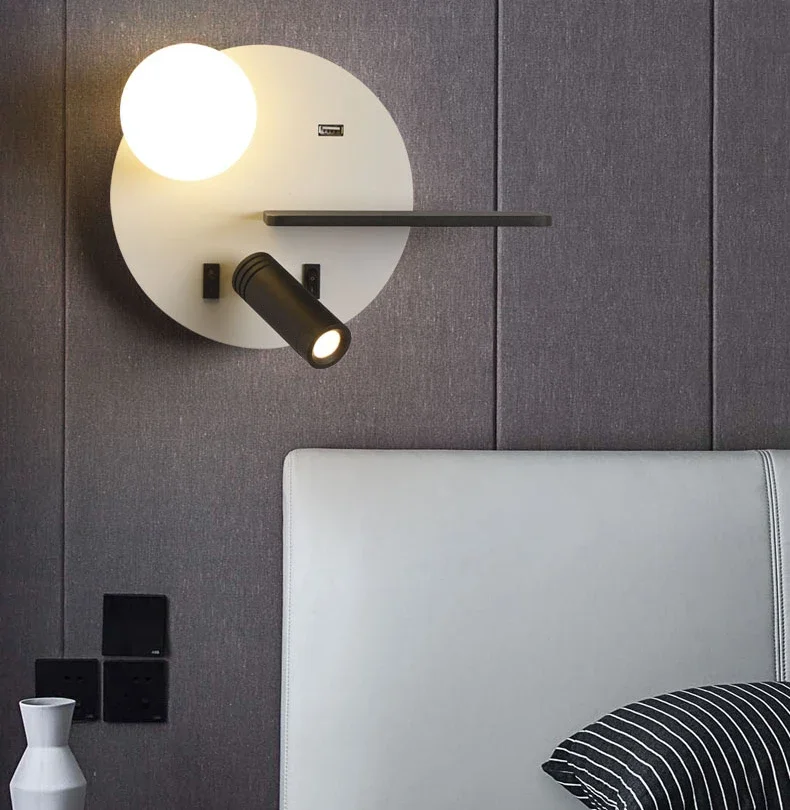 Modern Interior Round Bulb Reading Wall Light Hotel Bedroom Wall Lamp Metal Adjustable Spotlight Bedside Reading Led Wall Lamp
Modern Interior Round Bulb Reading Wall Light Hotel Bedroom Wall Lamp Metal Adjustable Spotlight Bedside Reading Led Wall Lamp