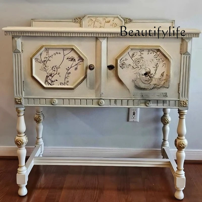 entrance cabinet entry solid wood carving flower art hand-painted foyer decorative cabinet living room against the wall
entrance cabinet entry solid wood carving flower art hand-painted foyer decorative cabinet living room against the wall
