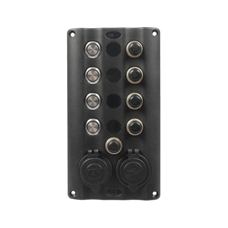 U13C 6 Circuit Switches Panel with Blue LED Backlit & USB Fast Port for Boat
U13C 6 Circuit Switches Panel with Blue LED Backlit & USB Fast Port for Boat