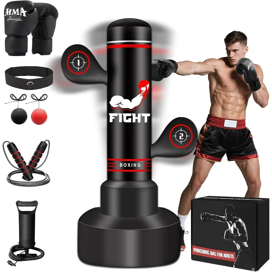 Upgraded Heavy Freestanding Punching Bag for Adults and Teens 70 Tall Standing Kickboxing Bag with Durable Design for Women and
Upgraded Heavy Freestanding Punching Bag for Adults and Teens 70 Tall Standing Kickboxing Bag with Durable Design for Women and