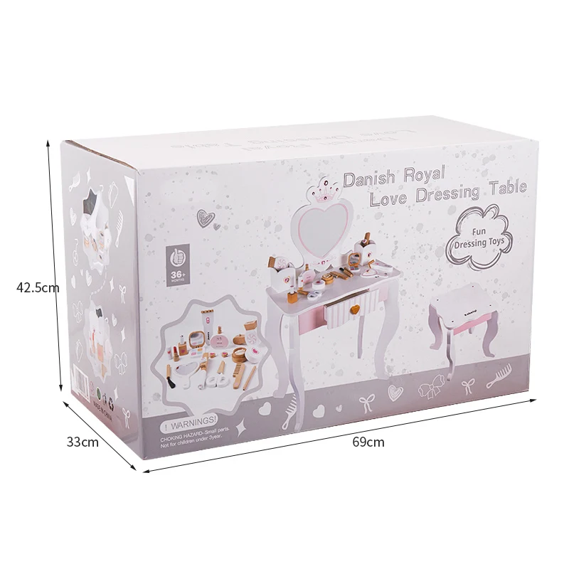 White Kids Vanity Makeup Dressing Table Chair Set With make up kit set Wooden heart Shape Mirror and Drawer Dresser For Bedroom
White Kids Vanity Makeup Dressing Table Chair Set With make up kit set Wooden heart Shape Mirror and Drawer Dresser For Bedroom