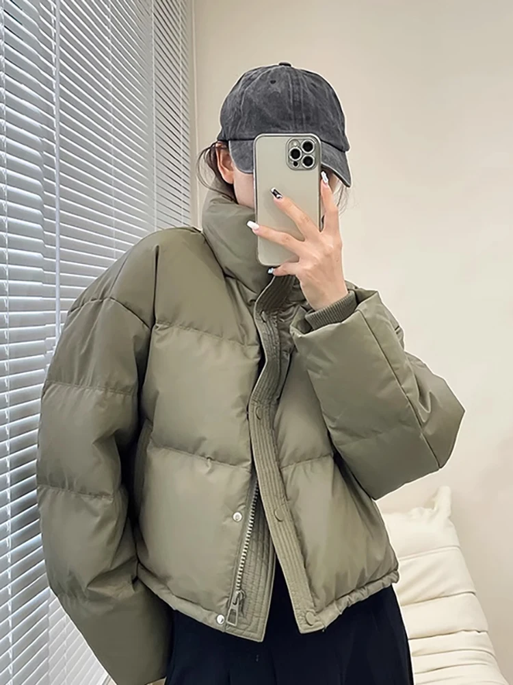 Женская утепленная куртка с воротником-стойкой, на хлопковом пуху, однотонная, повседневная верхняя одежда, зимняя новинка, модная
Женская утепленная куртка с воротником-стойкой, на хлопковом пуху, однотонная, повседневная верхняя одежда, зимняя новинка, модная