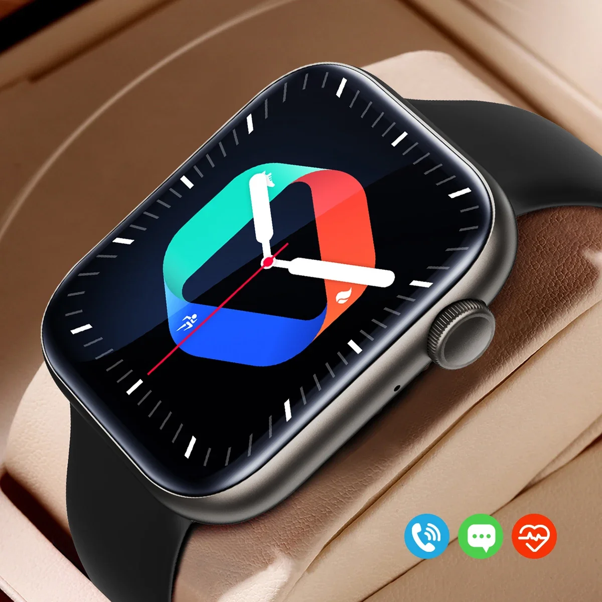 Bluetooth Call & Fitness Smart Watch for Men & Women 1.8 Inch Full Touch Screen, Multi-sport Mode, Health Monitoring, Waterproof
Bluetooth Call & Fitness Smart Watch for Men & Women 1.8 Inch Full Touch Screen, Multi-sport Mode, Health Monitoring, Waterproof