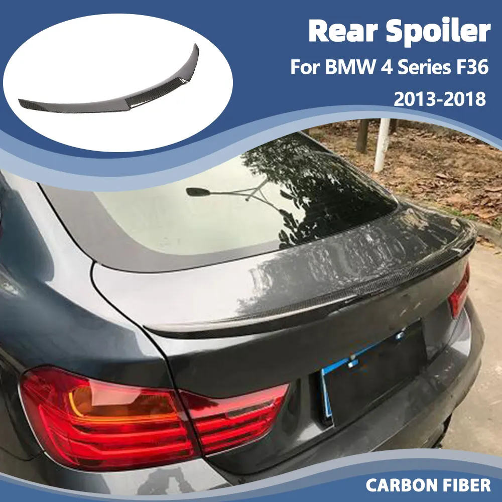Автомобильный задний спойлер багажника, крылья для BMW 4 серии F36 Gran Coupe, 4-дверный 2013-2018, задний спойлер, крышка багажника, крыло, губа, углеродное волокно
Автомобильный задний спойлер багажника, крылья для BMW 4 серии F36 Gran Coupe, 4-дверный 2013-2018, задний спойлер, крышка багажника, крыло, губа, углеродное волокно
