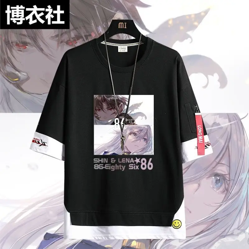 86: The Non-Existent War Zone Anime Merchandise Lena Short-Sleeve T-Shirt For Teenagers Summer Cotton Printed Clothing
86: The Non-Existent War Zone Anime Merchandise Lena Short-Sleeve T-Shirt For Teenagers Summer Cotton Printed Clothing