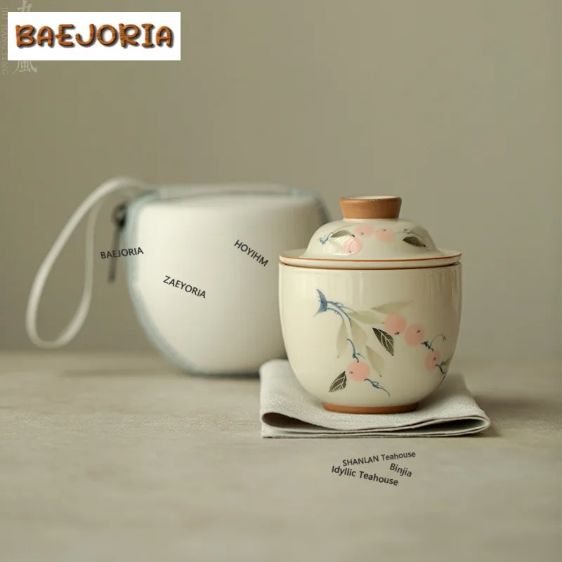 Plant Ash Hand-painted Travel Tea Set Kit Traditional 1 Pot 3 Cups Household Tea Maker Organizer Portable Camping Handbag Craft
Plant Ash Hand-painted Travel Tea Set Kit Traditional 1 Pot 3 Cups Household Tea Maker Organizer Portable Camping Handbag Craft