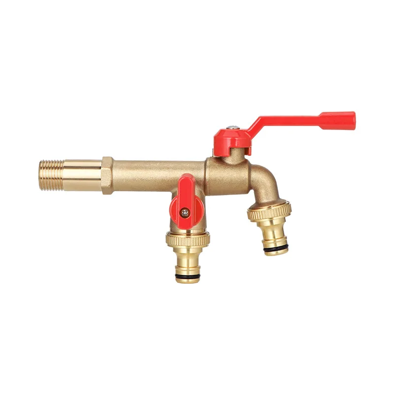 Garden Hose Brass Tap Faucet Adapter 1/2'' 3/4" Water Tank Connector 2-Way Irrigation Joint Replacement Fitting
Garden Hose Brass Tap Faucet Adapter 1/2'' 3/4" Water Tank Connector 2-Way Irrigation Joint Replacement Fitting