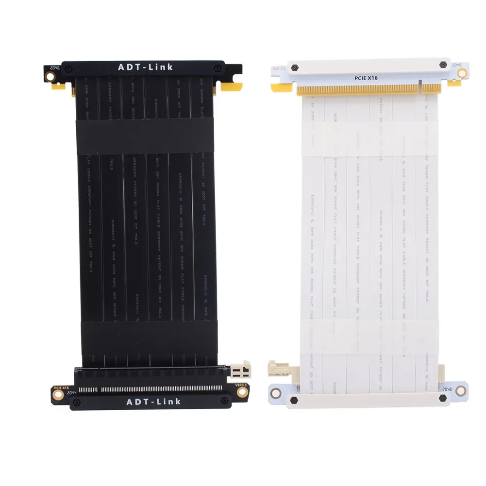 Black White Double Reverse PCIE 3.0 Riser PCI-e 16x To X16 Adapter Extension Cable Graphics Cards Extender For A4 ITX Chassis
Black White Double Reverse PCIE 3.0 Riser PCI-e 16x To X16 Adapter Extension Cable Graphics Cards Extender For A4 ITX Chassis