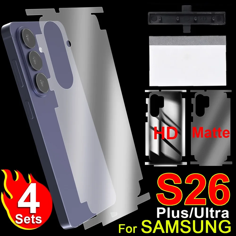 Мягкие защитные пленки из ТПУ для экрана и задней панели Samsung Galaxy S26 Ultra Plus, защитные наклейки для боковых рамок и задней панели, гидрогелевая пленка для краев
Мягкие защитные пленки из ТПУ для экрана и задней панели Samsung Galaxy S26 Ultra Plus, защитные наклейки для боковых рамок и задней панели, гидрогелевая пленка для краев