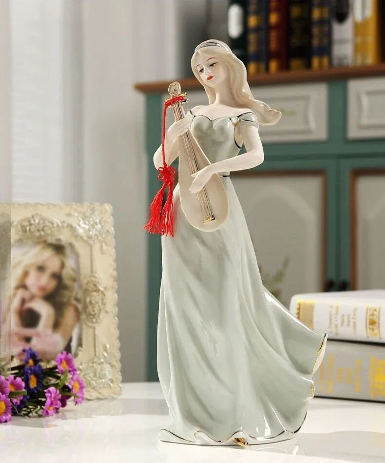 European ceramic figure ornaments Western beauty living room wine cabinet TV cabinet home decorations ornaments holiday gifts
European ceramic figure ornaments Western beauty living room wine cabinet TV cabinet home decorations ornaments holiday gifts