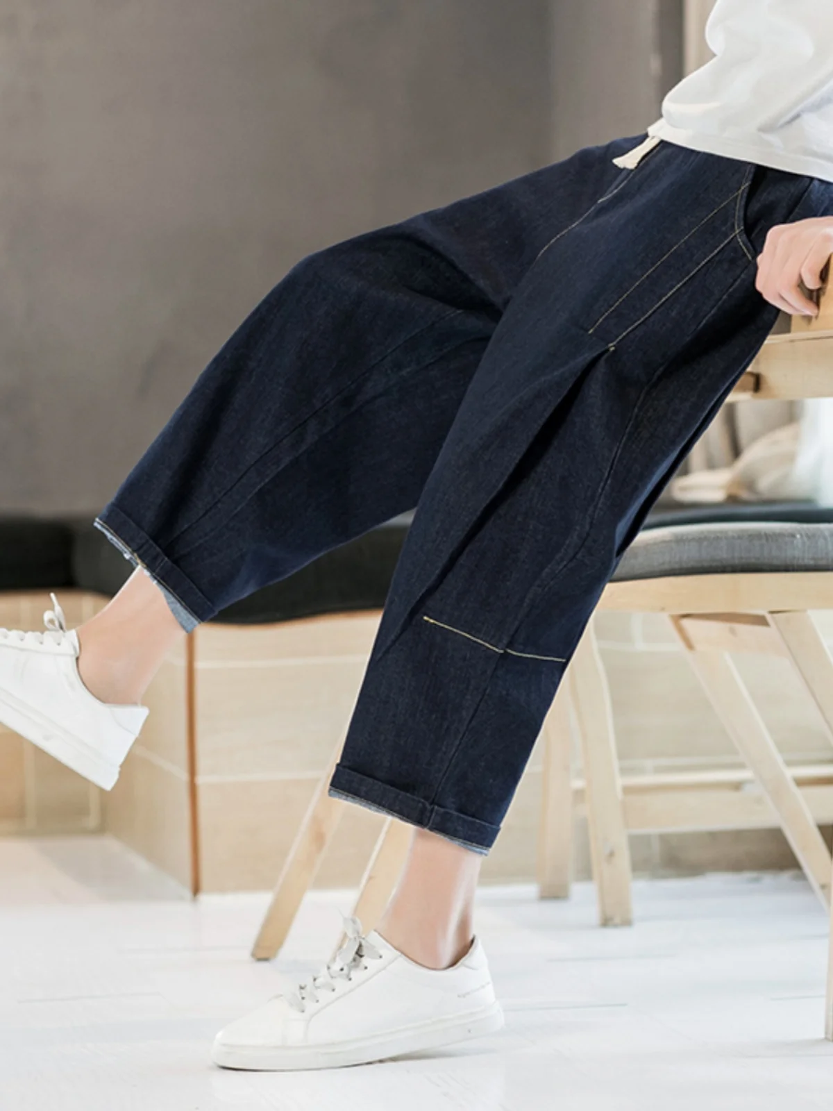 Men's Summer Thin Ice Silk Cool Feeling Denim Jeans Loose Large Size Straight Leg Wide Leg Lantern Pants Harajuku Sle
Men's Summer Thin Ice Silk Cool Feeling Denim Jeans Loose Large Size Straight Leg Wide Leg Lantern Pants Harajuku Sle