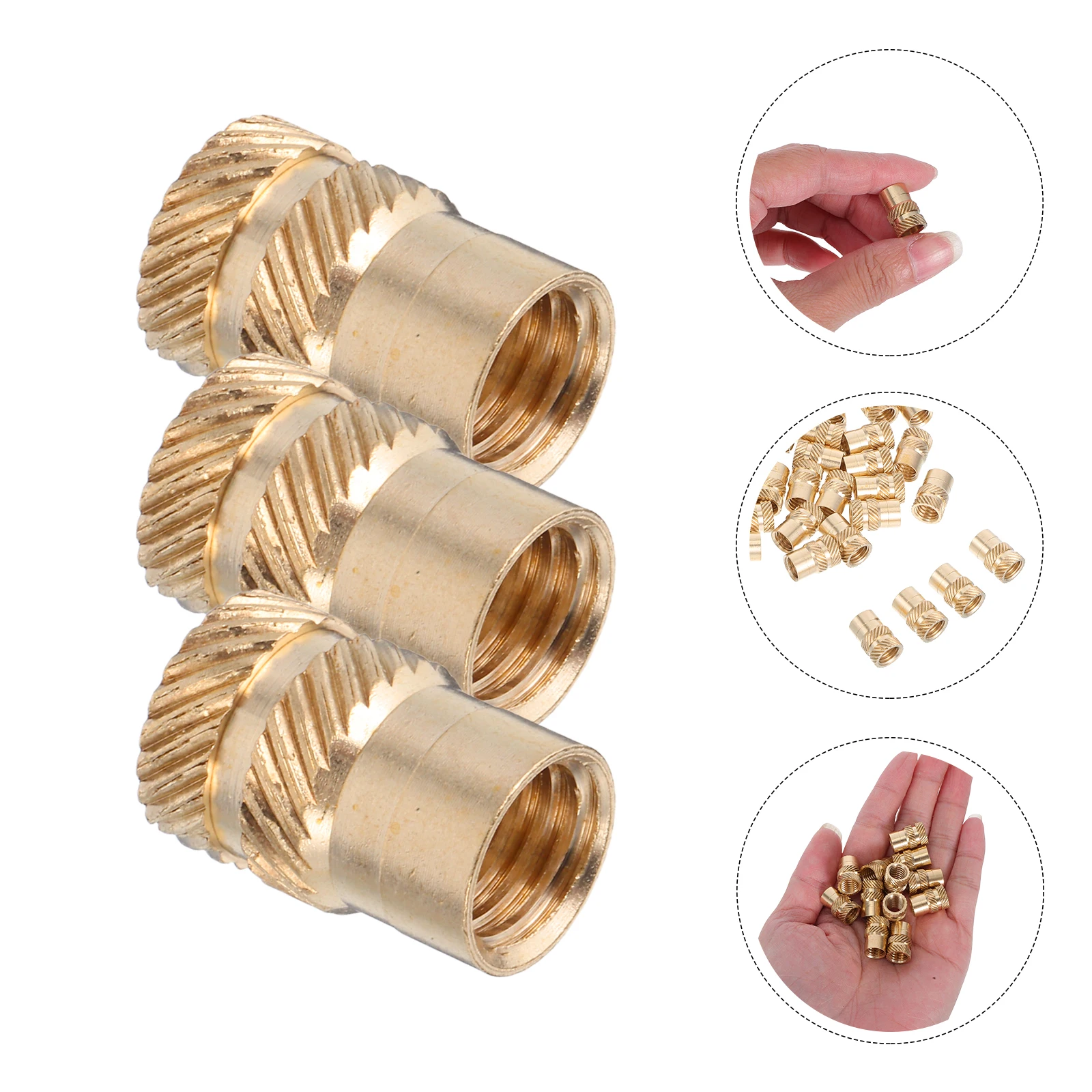 50pcs Brass Knurled Threaded Inserts Heat Set Nuts M8 For 3D Printing Mechanical Assembly Metric Cylinder Hardware Fasteners
50pcs Brass Knurled Threaded Inserts Heat Set Nuts M8 For 3D Printing Mechanical Assembly Metric Cylinder Hardware Fasteners