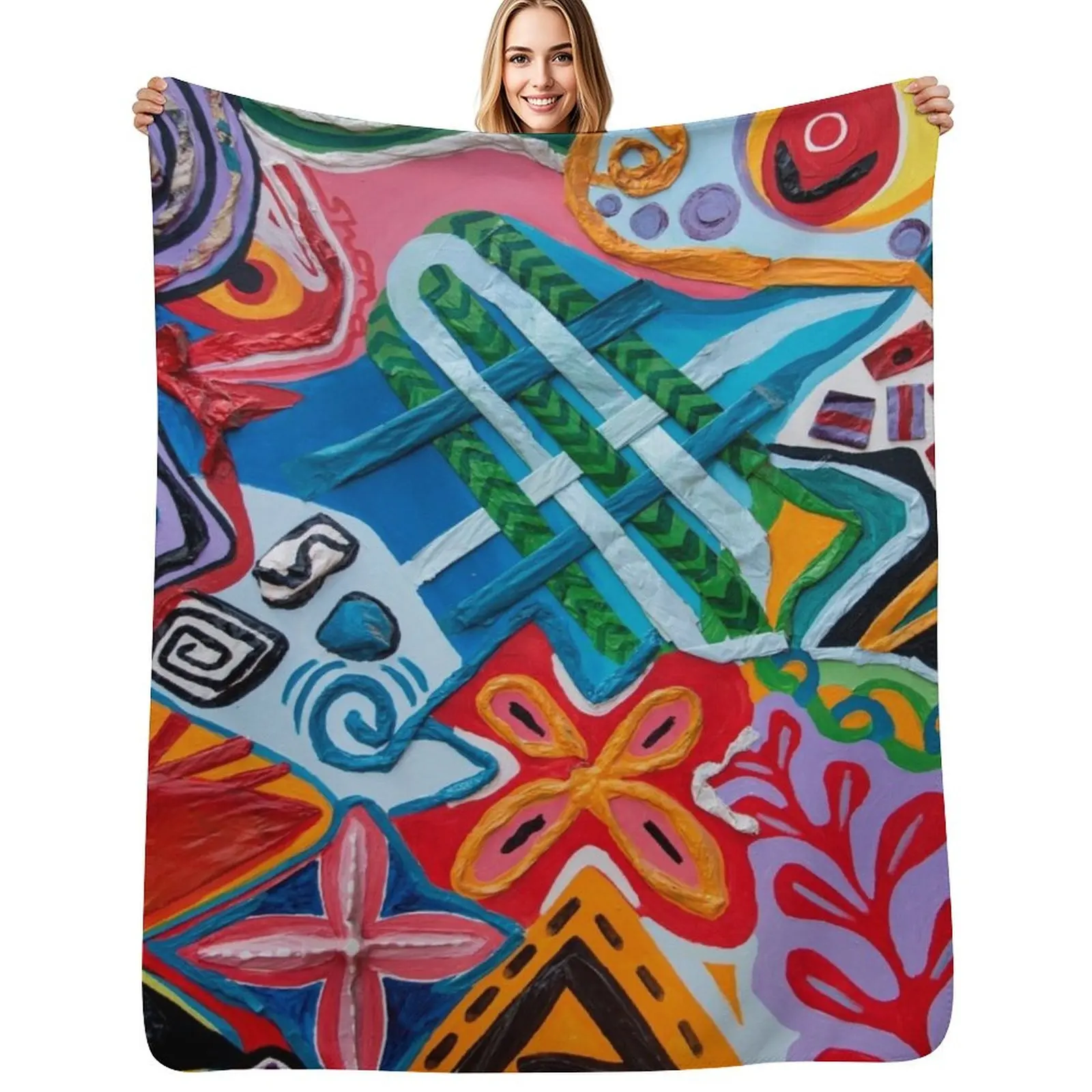 Pacifika patchwork by Shonart Throw Blanket Warm Napping Blanket for Office Couch Bed
Pacifika patchwork by Shonart Throw Blanket Warm Napping Blanket for Office Couch Bed