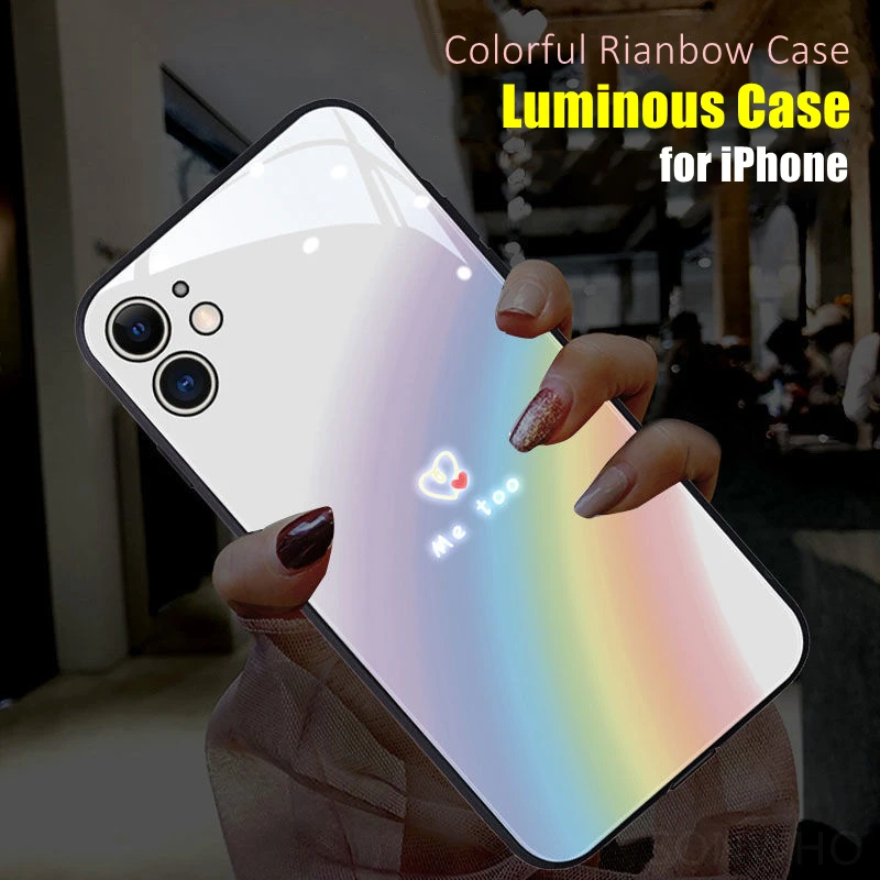 Colorful Rainbow LED Luminous Phone Case for OnePlus 6 6T 7 7T 8 8T 9 9R 10 Ace Nord 2 N10 N20 N200 Pro Glowing Accessories
Colorful Rainbow LED Luminous Phone Case for OnePlus 6 6T 7 7T 8 8T 9 9R 10 Ace Nord 2 N10 N20 N200 Pro Glowing Accessories