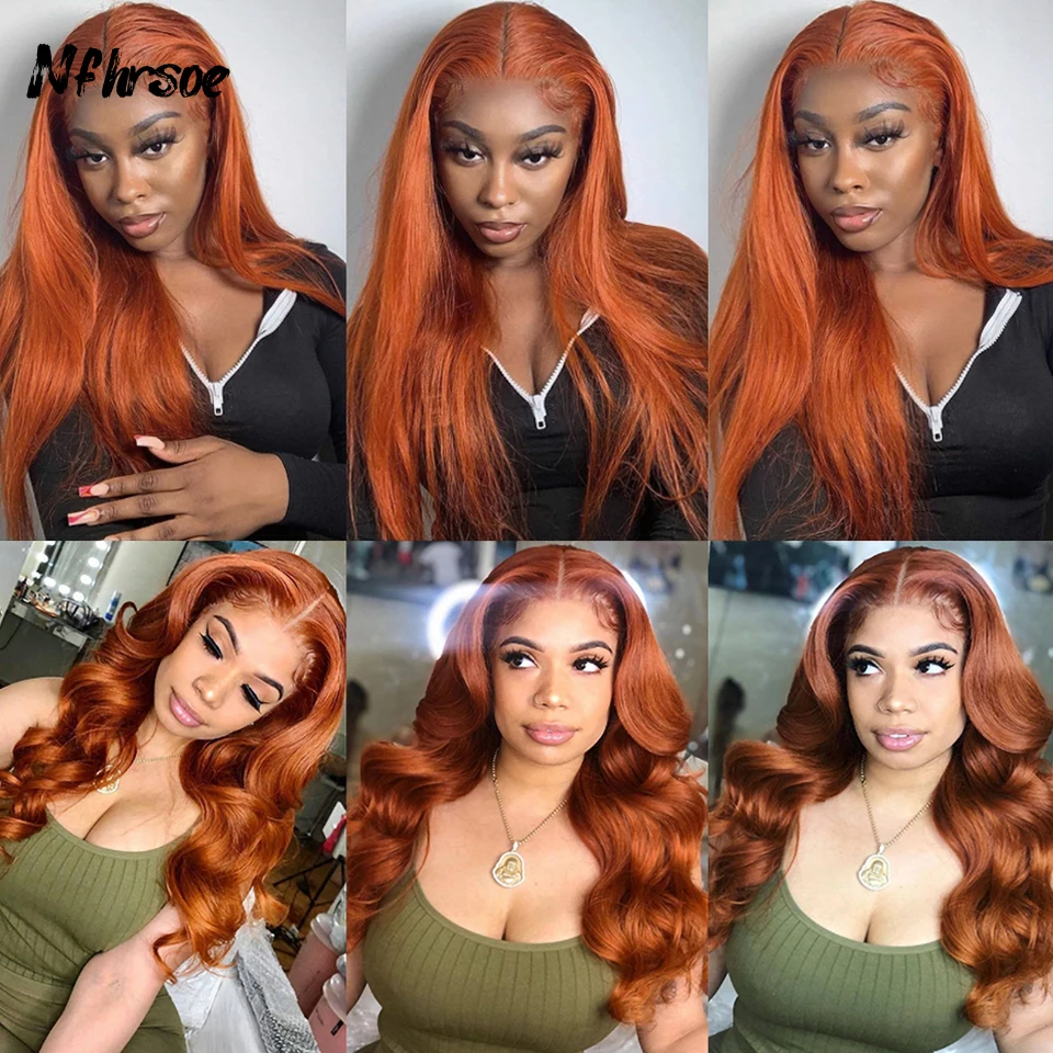 Brazilian Human Hair Wig Ginger Orange Body Wave Transparent 13x4 HD Lace Frontal Wigs Cosplay Colored Straight For Women
Brazilian Human Hair Wig Ginger Orange Body Wave Transparent 13x4 HD Lace Frontal Wigs Cosplay Colored Straight For Women