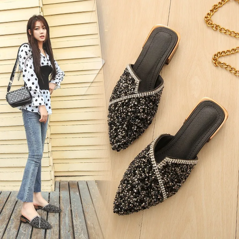 2025 Baotou Half Slippers Women's Summer Outerwear No Heel Lazy Shoes Women's Coarse Heel Pointed Large Size Women's Shoes 35-42
2025 Baotou Half Slippers Women's Summer Outerwear No Heel Lazy Shoes Women's Coarse Heel Pointed Large Size Women's Shoes 35-42
