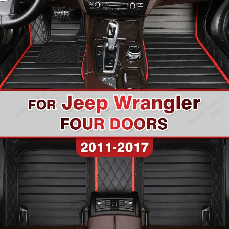 Car floor mats for Jeep Wrangler(FOUR DOOR)2011 2012 2013 2014 2015 2016 2017 Custom auto foot Pads automobile
Car floor mats for Jeep Wrangler(FOUR DOOR)2011 2012 2013 2014 2015 2016 2017 Custom auto foot Pads automobile