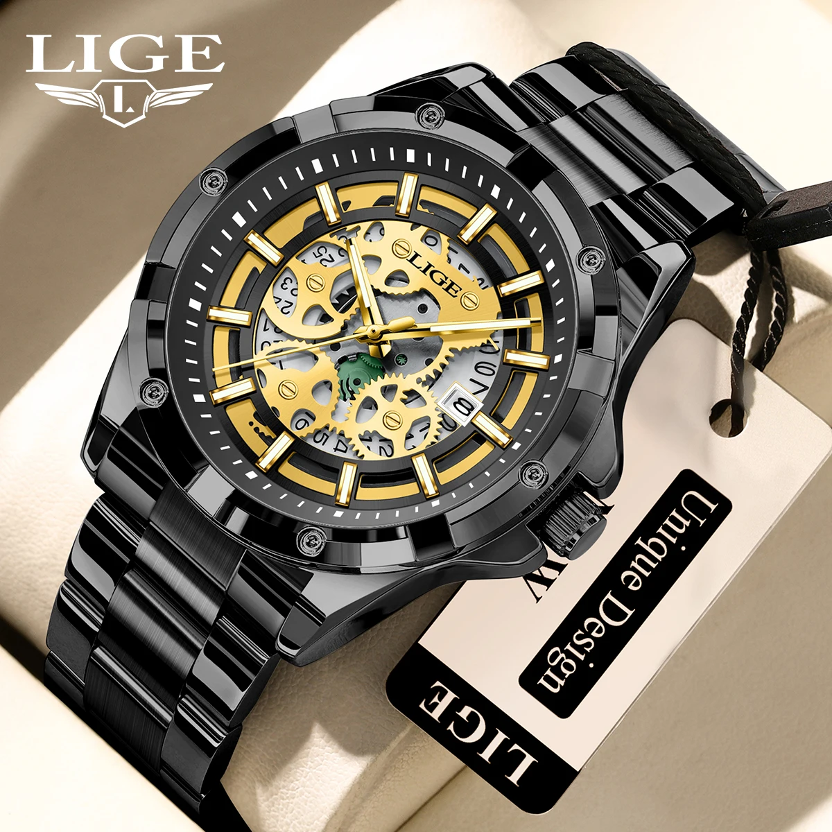 LIGE Original Luxury Mens Watch Casual Fashion Quartz Wristwatch Waterproof Luminous Stainless Steel Watches Men Gift Relojs+Box
LIGE Original Luxury Mens Watch Casual Fashion Quartz Wristwatch Waterproof Luminous Stainless Steel Watches Men Gift Relojs+Box