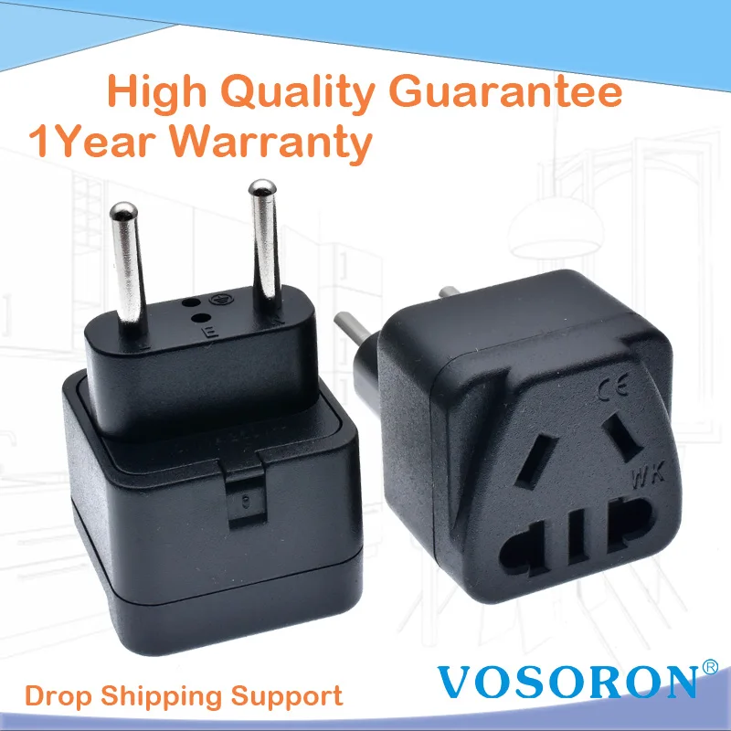 European Type C 4.0mm Travel Plug Adapter, US/CN/AU to France Germany Spain Thailand Socket Converter
European Type C 4.0mm Travel Plug Adapter, US/CN/AU to France Germany Spain Thailand Socket Converter