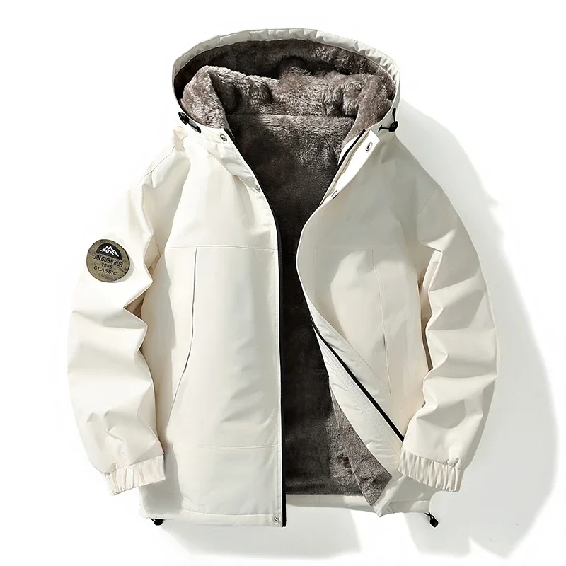 Winter Outdoor Warm Men Camping Fleece Coats Casual All-match Hiking Cotton Jacket Solid Thick Hooded Windproof Outerwear Coat
Winter Outdoor Warm Men Camping Fleece Coats Casual All-match Hiking Cotton Jacket Solid Thick Hooded Windproof Outerwear Coat
