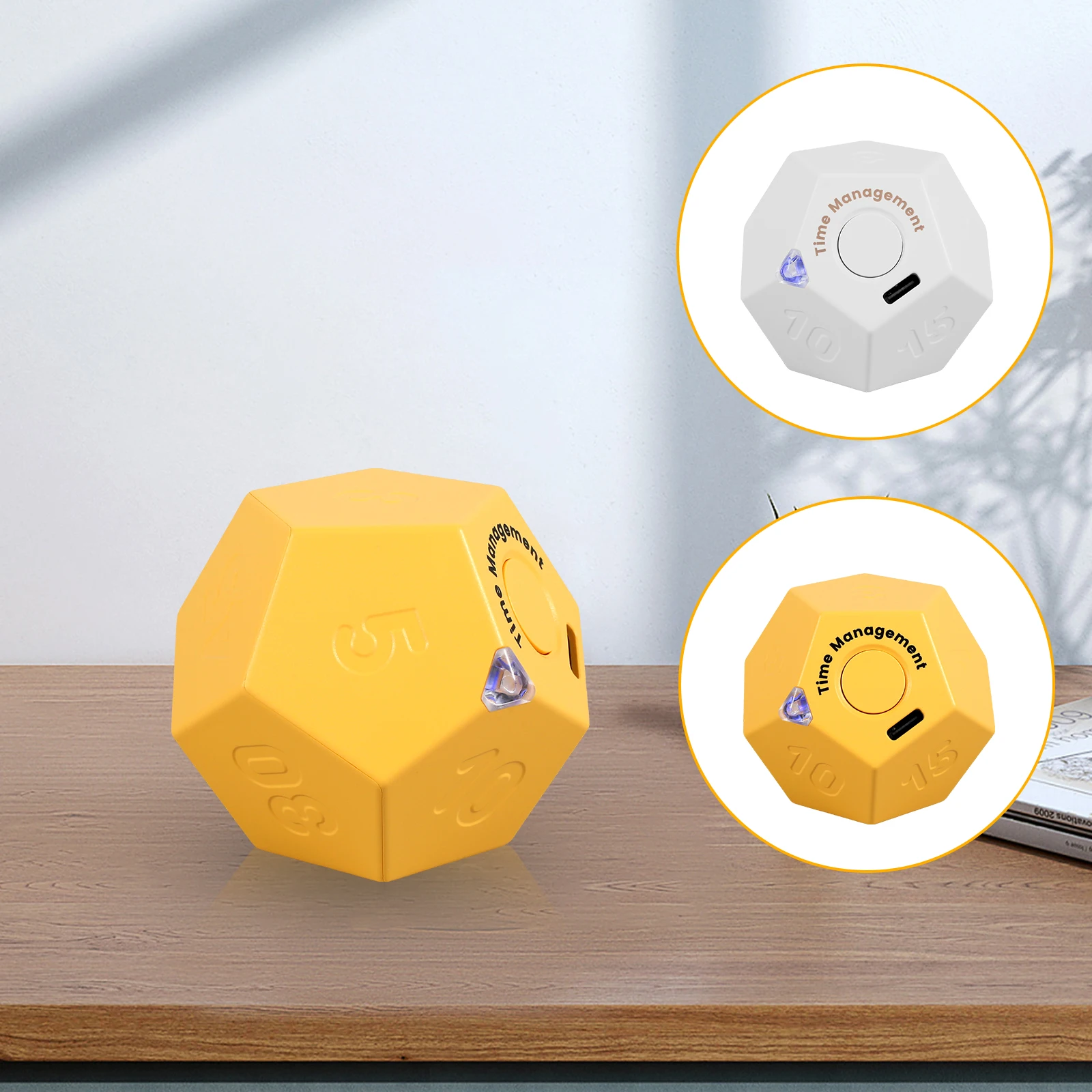Cube Timer 450mAh Rechargeable Mini Time Management Cube Dodecagon Time Ball Dodecahedron Timer with LED Indicator for Cooking
Cube Timer 450mAh Rechargeable Mini Time Management Cube Dodecagon Time Ball Dodecahedron Timer with LED Indicator for Cooking