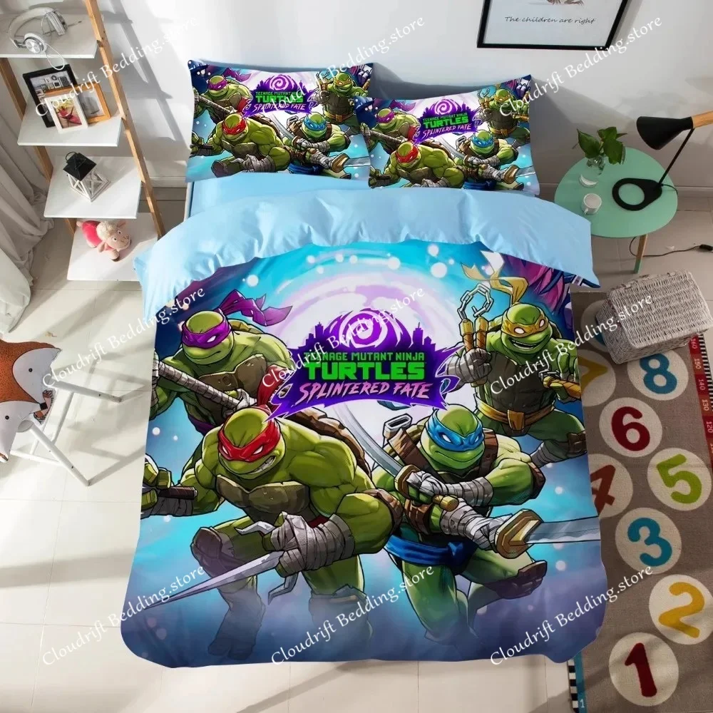 T-Teenage Mutant N-Ninja Turtles,Microfibre Bedding Sets, Children's Bed Linen with Zip Room Decor Duvet Cover for Teenagers963
T-Teenage Mutant N-Ninja Turtles,Microfibre Bedding Sets, Children's Bed Linen with Zip Room Decor Duvet Cover for Teenagers963