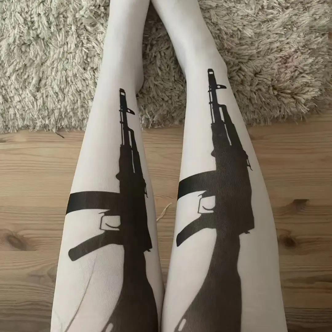 Y2k White Sexy Subculture Graffiti Punk Print Long Socks Haraiuku Over Knee Thigh High Stockings Y2K Cosplay Cute Socks Kawaii
Y2k White Sexy Subculture Graffiti Punk Print Long Socks Haraiuku Over Knee Thigh High Stockings Y2K Cosplay Cute Socks Kawaii