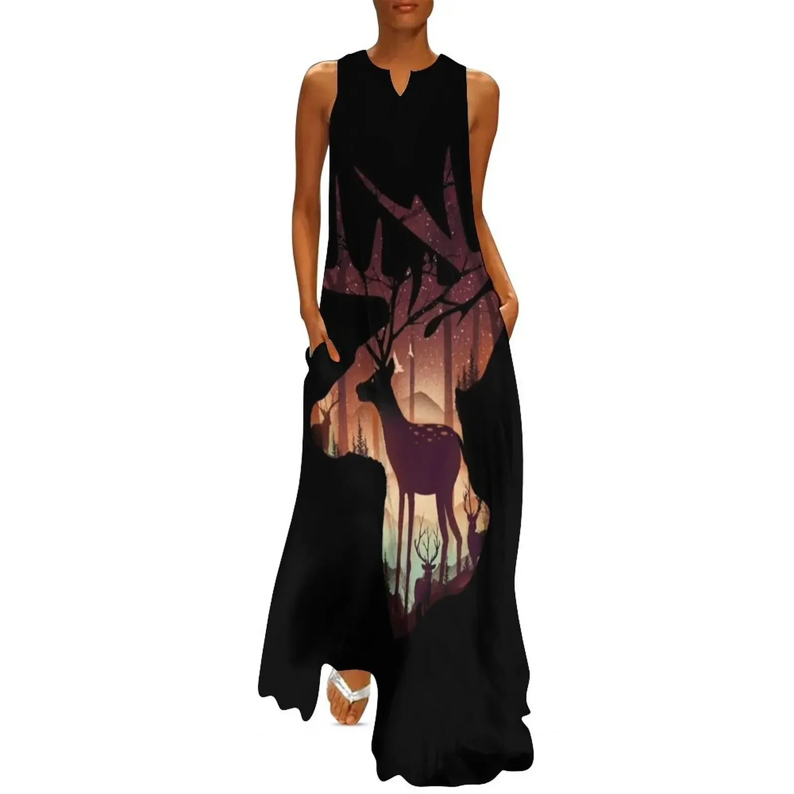 Mystical Deer Long Dress beach dresses summer women's dress 2025 dresses korean style dresses for women Dress
Mystical Deer Long Dress beach dresses summer women's dress 2025 dresses korean style dresses for women Dress