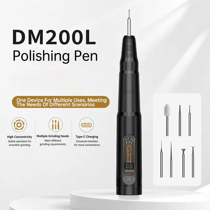 KEGUAN DM200L Multi-Function Grinding Pen,Multiple Grinding Heads Stepless Speed for Mobile Phone Motherboard Repair & Polishing
KEGUAN DM200L Multi-Function Grinding Pen,Multiple Grinding Heads Stepless Speed for Mobile Phone Motherboard Repair & Polishing