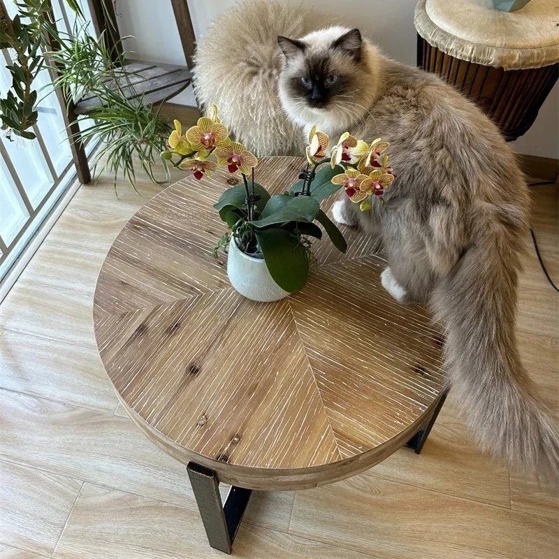 Для бытовой мебели, круглый стол, балкон, винтажный креативный многофункциональный простой чайный столик, скандинавские журнальные столики из цельного дерева
Для бытовой мебели, круглый стол, балкон, винтажный креативный многофункциональный простой чайный столик, скандинавские журнальные столики из цельного дерева
