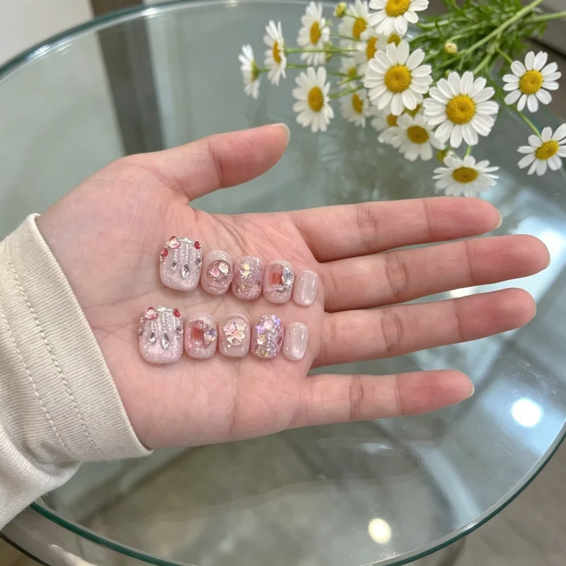 10Pcs Handmade Nails Pink Ocean Aurora Cat-Eye Fish Summer Design High-Quality Press-On Nails—Perfect As A Gift for Girlfriends
10Pcs Handmade Nails Pink Ocean Aurora Cat-Eye Fish Summer Design High-Quality Press-On Nails—Perfect As A Gift for Girlfriends
