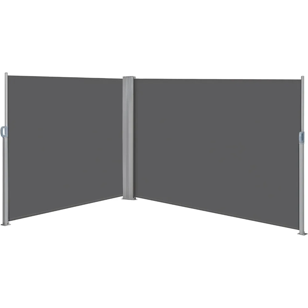 236 x 71in Double Side Awning, Patio Retractable Side Screen Awning, Privacy Divider Screen w/ 220g/m² Polyester, Water
236 x 71in Double Side Awning, Patio Retractable Side Screen Awning, Privacy Divider Screen w/ 220g/m² Polyester, Water