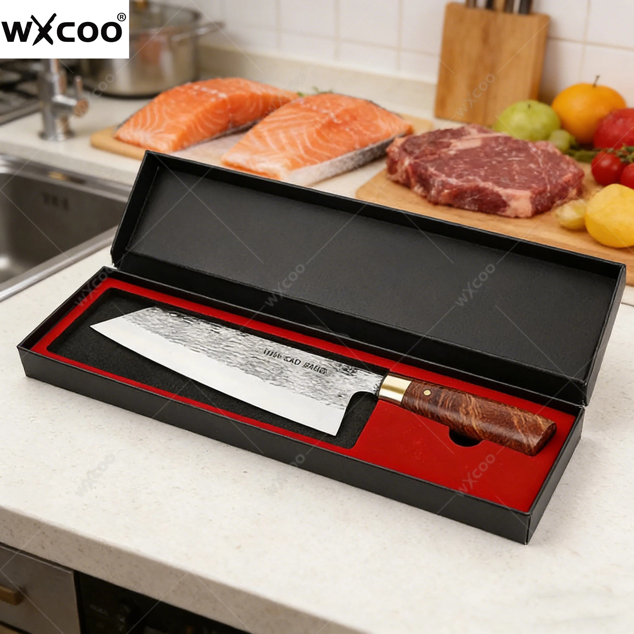 WXCOO Japanese Kitchen Meat Cleaver Kitchen Knife 5CR15 High Carbon Stainless Steel Chef Knives Forged Butcher's Boning Knife
WXCOO Japanese Kitchen Meat Cleaver Kitchen Knife 5CR15 High Carbon Stainless Steel Chef Knives Forged Butcher's Boning Knife