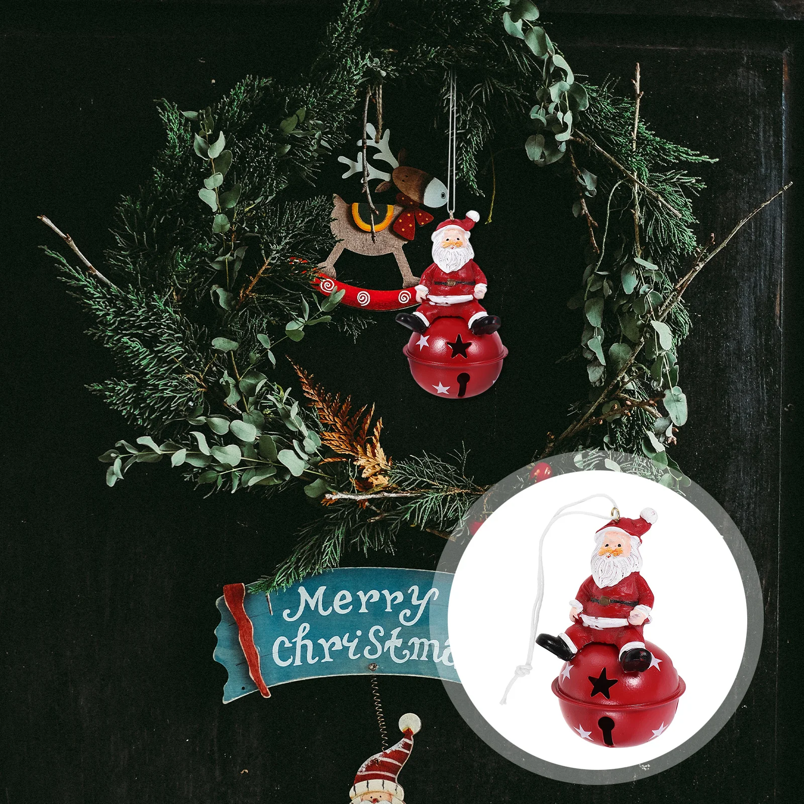 Christmas Bell Santa Claus Resin Hanging Pendant Ornament Xmas Tree Holiday Party Decor Christmas Hanging Bells Ornament
Christmas Bell Santa Claus Resin Hanging Pendant Ornament Xmas Tree Holiday Party Decor Christmas Hanging Bells Ornament