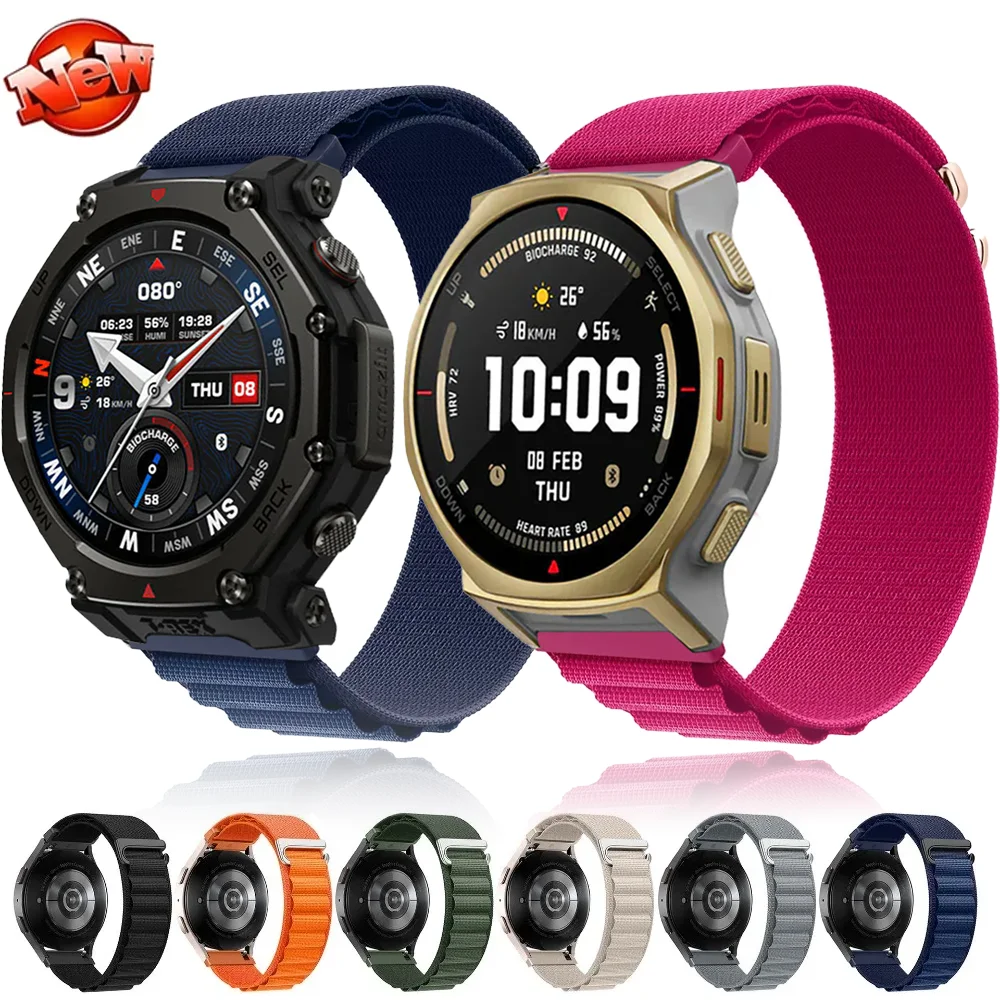 Ремешок из альпийского нейлона 20 мм 22 мм для Amazfit Bip 6 5 Helio Balance 2 T-Rex3 Pro 48 мм 44 мм Браслет Amazfit Active 2 GTR 4 GTS 4
Ремешок из альпийского нейлона 20 мм 22 мм для Amazfit Bip 6 5 Helio Balance 2 T-Rex3 Pro 48 мм 44 мм Браслет Amazfit Active 2 GTR 4 GTS 4