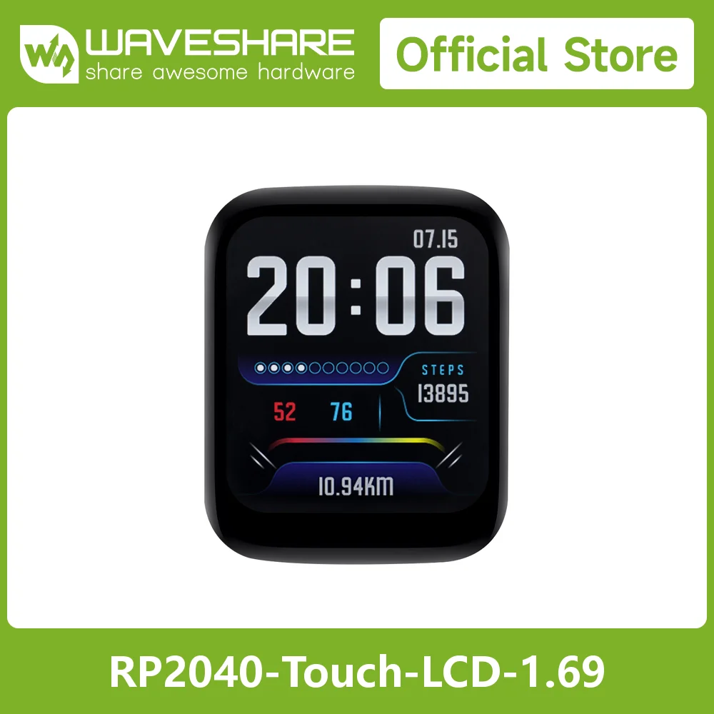 Waveshare RP2040 Microcontroller Development Board, With 1.69inch Touch LCD, Rounded Corners, Dual-core Arm processor
Waveshare RP2040 Microcontroller Development Board, With 1.69inch Touch LCD, Rounded Corners, Dual-core Arm processor