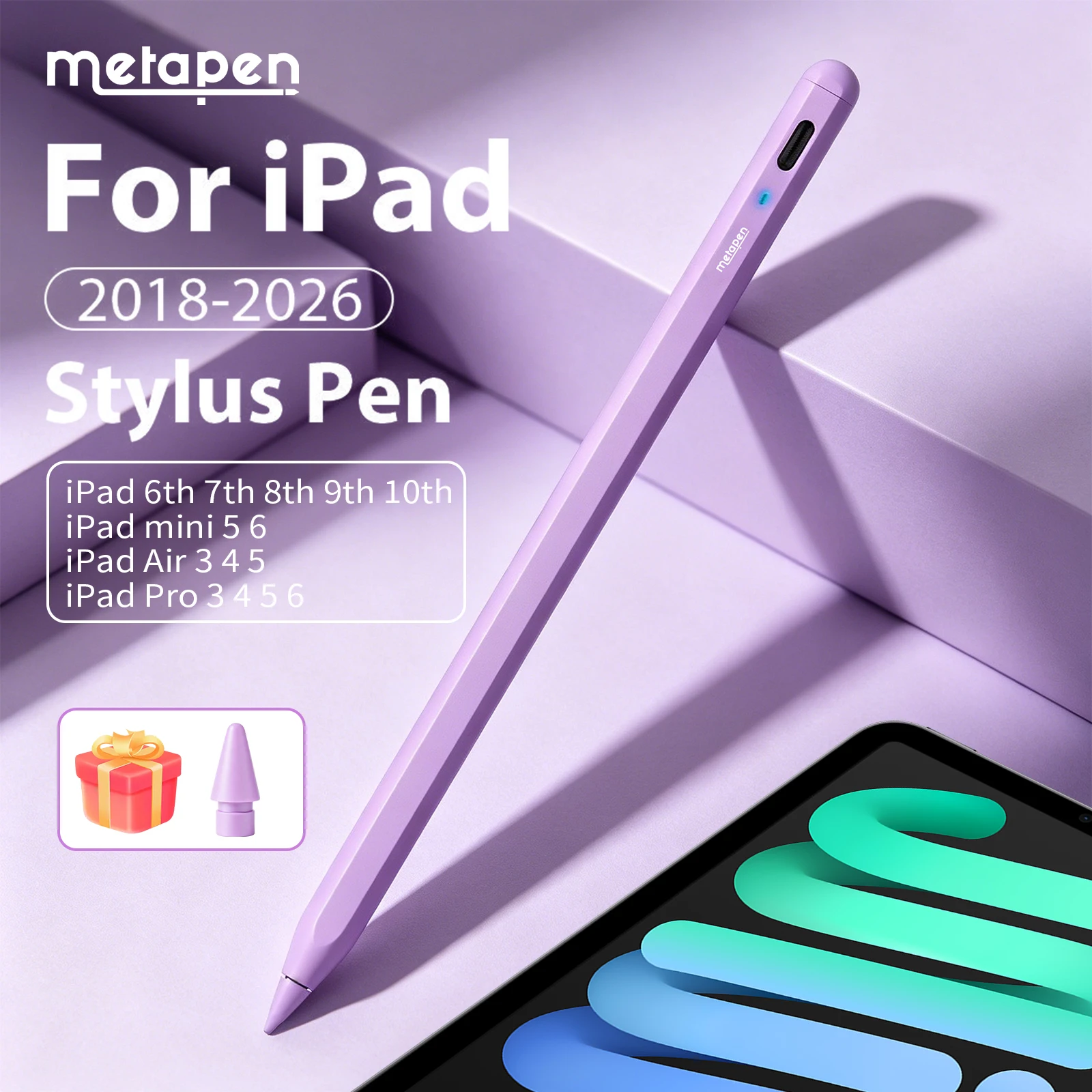 MetaPen Stylus Pen For Apple Pencil A8 0.1mm Pixel Precise Stylus Pen for iPad Pro11 12 Mini 6 Air4 5 2018-2026 Digital Pen
MetaPen Stylus Pen For Apple Pencil A8 0.1mm Pixel Precise Stylus Pen for iPad Pro11 12 Mini 6 Air4 5 2018-2026 Digital Pen