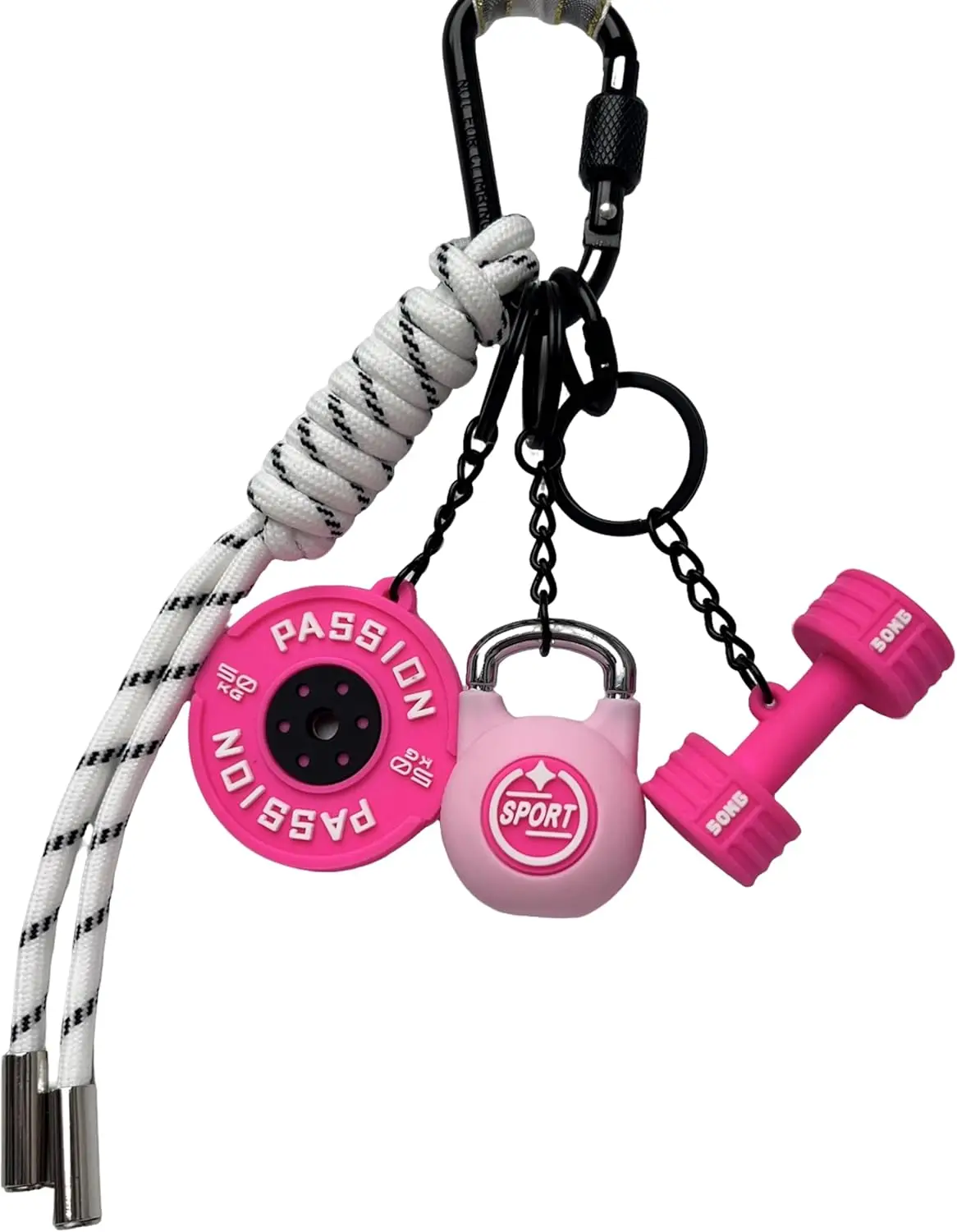 Fitness Mini Dumbbell Barbell Keychain Charm for Gym Bag Purse Women Men
Fitness Mini Dumbbell Barbell Keychain Charm for Gym Bag Purse Women Men