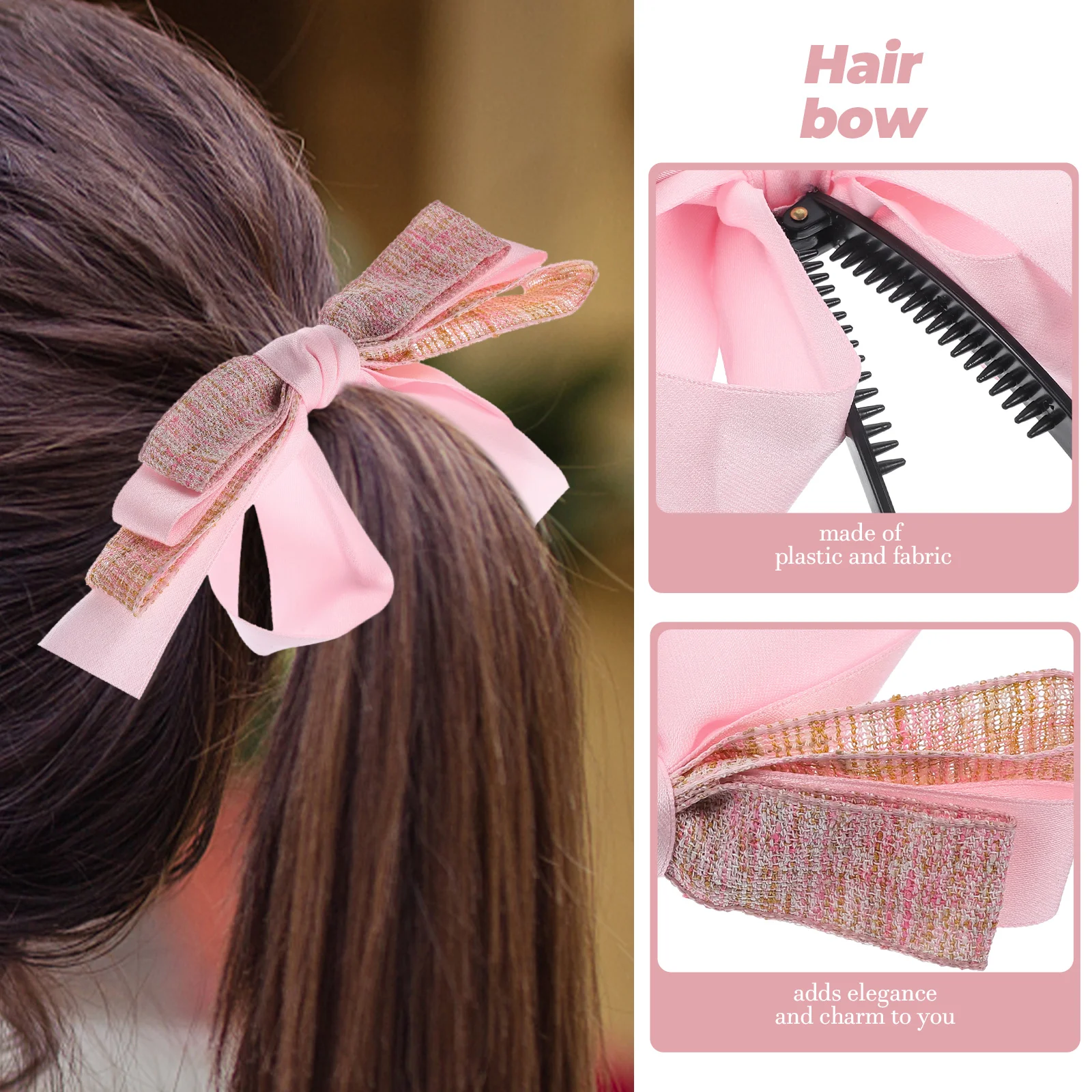 1pcs For Women Thick Strong Hold Ponytail Banana Clip Hair Bow Clip For Women Bow Holder Hair Ribbon Accessory
1pcs For Women Thick Strong Hold Ponytail Banana Clip Hair Bow Clip For Women Bow Holder Hair Ribbon Accessory