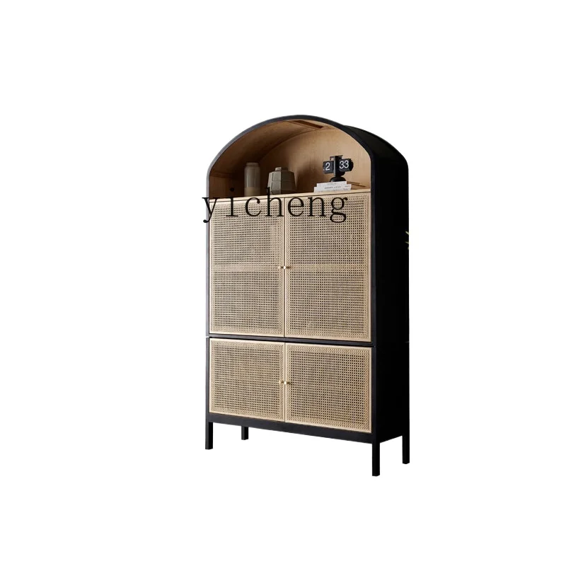 TQH Nordic retro solid wood bookcase living room wall storage rack floor rack rattan display cabinet
TQH Nordic retro solid wood bookcase living room wall storage rack floor rack rattan display cabinet